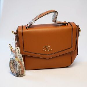 Christian Lacroix Art Deco Envelope Shoulder Bag Rust